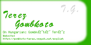 terez gombkoto business card